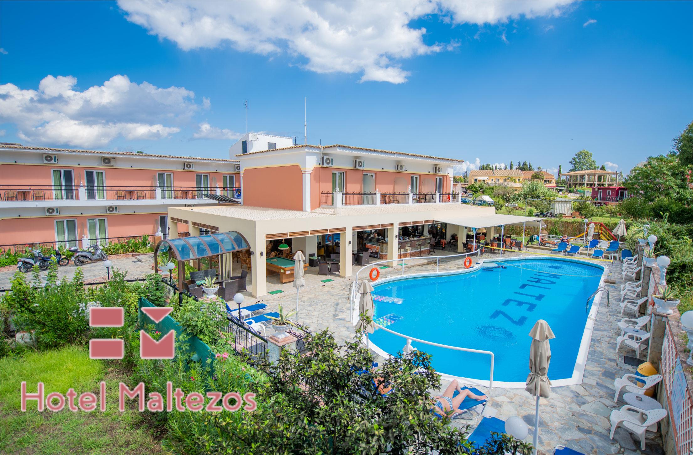 Maltezos Hotel Gouvia Bagian luar foto